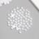 Decor for creativity "Half of the pearl" White set 500 g 1x1x0.5 cm