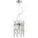 Suspension lamp Legacy 2xe14 40w, size 20x20x40-100 cm, color chromium