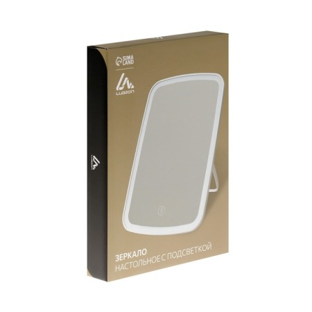 Luazon KZ-12 mirror, backlight, desktop, 42 diodes, USB, 3 glow modes-11