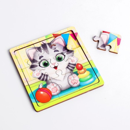 Puzzle "Kitten", 9 parts-2