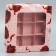 Box for sweets, confectionery packaging, 9 cells, Present, 14.7 x 14.7 x 3.5 cm
