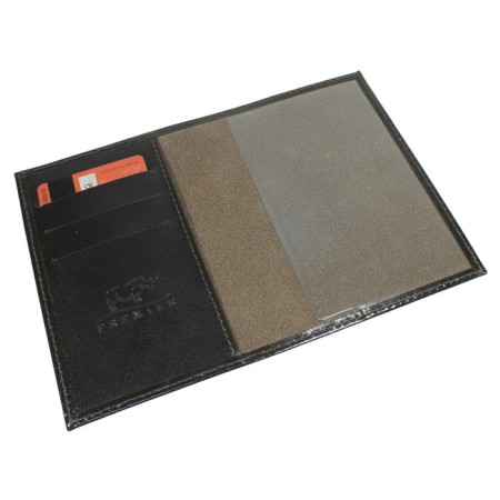 Cover for passport, card for maps, brown color-1