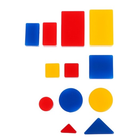 Teaching and game manual "Logic blocks of Dyenech", 48 figures, in a bag-4