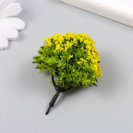 Artificial plant for creativity plastic "yellow acacia" 6 cm-1