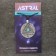 AMOUK "All -SHIENTING OK" with a stone turquoise, 35x43 mm, metallic