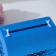 Family Bank "Openwork", with rhinestones, blue-white, 23.5x17x20 cm