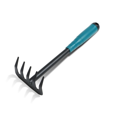 Grave is small, straight, 5 teeth, length 28.5 cm, metal, plastic handle, Greengo-6