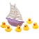 A set of rubber toys for the bath "Ducks on the ship", 7 objects, color mix, crumb I