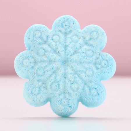 The bathtub bomb "Snowflake", 100 g, pure happiness-1
