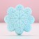 The bathtub bomb "Snowflake", 100 g, pure happiness