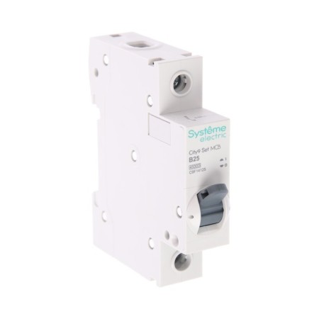 The circuit breaker SE CITY9 SET, B, 25 A, 1P, 4.5 KA, 230 V-1