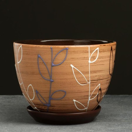 Pot Flower Lenok 2.4l with a stand-1