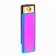 Electronic lighter, USB, spiral, flashlight, 2.5 x 7.5 cm, lilac
