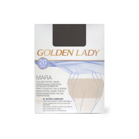 Female tights Golden Lady Mara, 20 Den, size 6, Fumo color-1