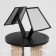 Glasses stand, table, 40 seats, h = 75cm, beige color