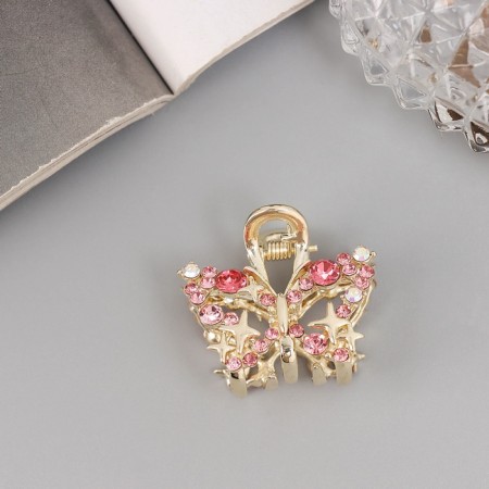Hair crab "Selena Galant" butterfly, 3 cm, gold