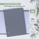 A notebook on rings A5 80 sheets in Calligrata cage is gray, plastic cover, offset block