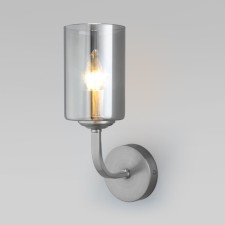 Wall lamp EuroSvet Defi 60138/1, E14, 1x60W, 170x170x320 mm, Nickel color