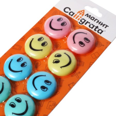 Set of magnets for boards D-3CM, 10 pieces, on a blister, pastel-2