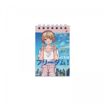 Notepad A7, 40 sheets on the crest Anime Freedom, cover Cover Cardboard, Mix-3