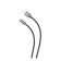 PERO DC -02, microUSB - USB, 2 A, 1 m, fabric braid, black