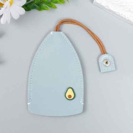 Trick to the leatherette to the hidden "avocado" blue 11.5x7.5 cm-1