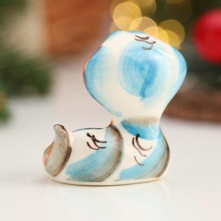 Souvenir "Snake Lalya", Gzhel, Color, 5.5 cm-2