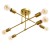 6 lamps gold
