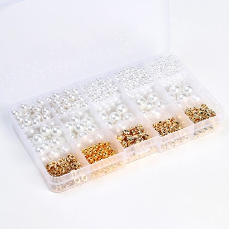 Set for creating jewelry "Pearl beads", bead size: from 2 to 12 mm-3