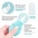 Children's nasal aspirator, with a cap, turquoise color