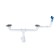 Siphon for washing "Ani Plast" A3045, 3 1/2 "x40 mm, double, with a rectangular overflow