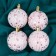 Set of balls plastic D-6 cm, 4 pcs "Donna" white