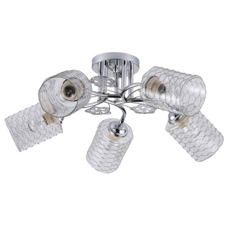 Ceiling light ESCADA, 1113/5PL. 5x40W, E27, 550x550x220 mm, chromium color-1