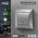 Luazon Lighting "Antei" switch, 10 A, 1 key, with backlight, hidden silver
