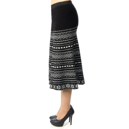 Women's skirt, size 42, black color-2