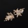 Decorative fastener "Leaf", 5.1 × 2.3 cm, gold color