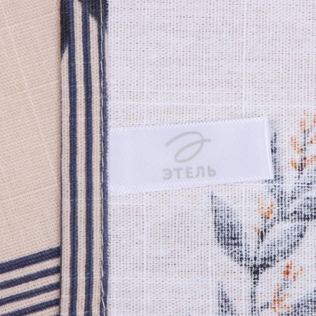 Apron Ethel "Leaves" 60x70cm, 100% HL, reps 220 g/m2-7