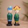 Souvenir "couple" wood (set 2 pcs) 17 cm