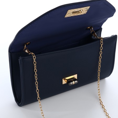 Female bag on a valve, blue color-4