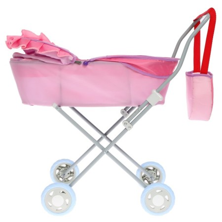 Puppet stroller No. 2, lilac color with pink-3
