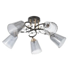 Roni chandelier 5he27 40w Black 62x62x23cm Bayerlux