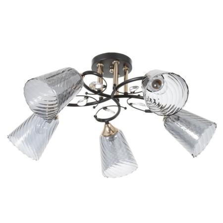 Roni chandelier 5he27 40w Black 62x62x23cm Bayerlux
