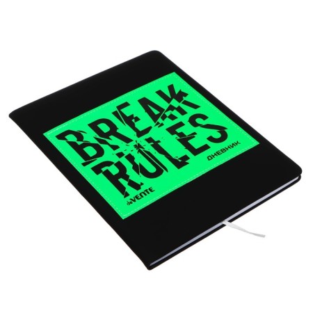 Universal diary for grade 1-11 Break Rules, hard cover, artificial leather, foam rubber, liesse, 80 g/m2-1