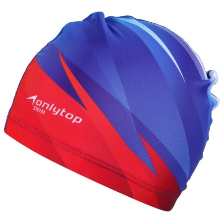 Шапочка для плавания взрослая ONLYTOP Swim, тканевая, обхват 54-60 см-4