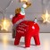 Souvenir Ceramics "Losik in the cap and glasses" Red 15.5x6.5x10.7 cm