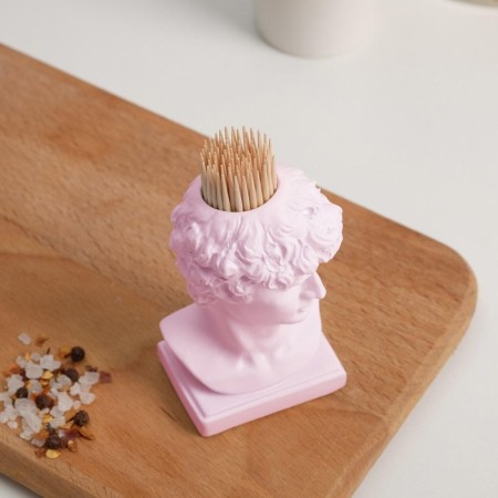 David toothpick stands, pink, 5x5x9 cm-2