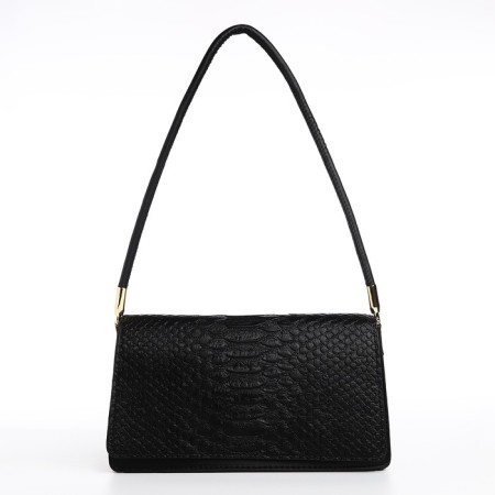 Bag Women's Baget on the valve, black color-1