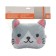 Pillow for the headrest Matech Cutie Line, 30 x 25 x 10 cm, gray, pink