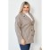 Women's jacket, size 64, gray-brown color