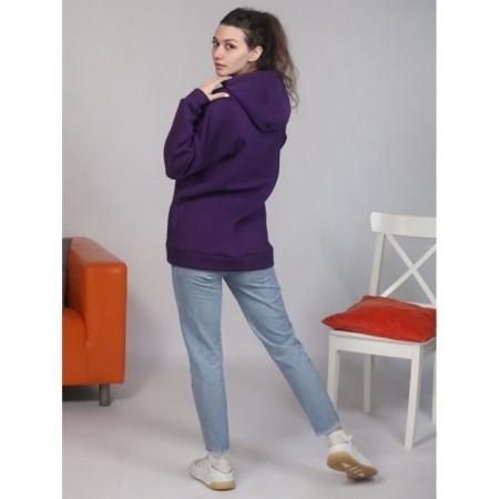 Female hoodies pt, size 56, purple color-3